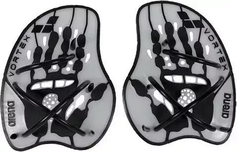 Лопатки для плавания Arena Vortex Evolution Hand Paddle, арт. 9523215, р. M, полипроп, рез, сил.,сер-чер