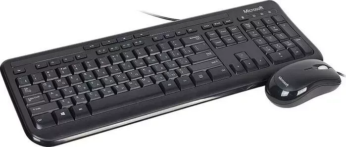 Комплект MICROSOFT и мышь Wired 600 for Business клав-черный мышь-черный USB Multimedia