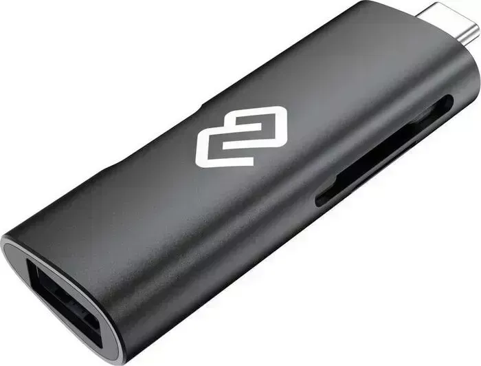 Устройство чтения карт памяти DIGMA Type C CR-CU2522-G серый