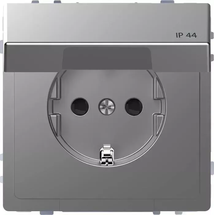 Розетка Schneider Electric Merten D-Life 16A с/з и крышкой MTN2314-6036