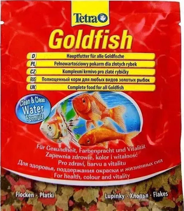 Корм Tetra Goldfish Flakes Complete Food for All Goldfish хлопья для всех видов золотых рыбок 12г