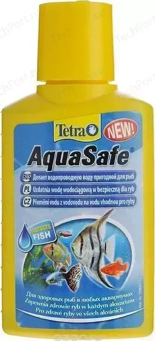 Кондиционер Tetra AquaSafe Makes Tap Water Safe for Fish подготовка водопроводной воды для аквариума 100мл (762732)