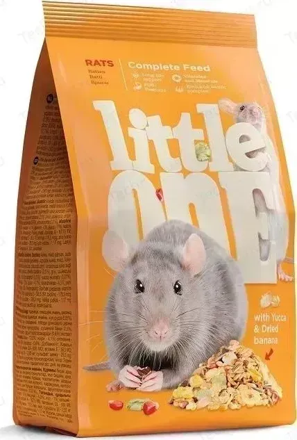 Корм Little One Rats with Yucca & Dried Banana с юккой и сушеным бананом для крыс 400г