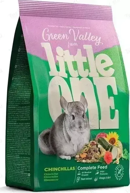 Корм Little One Green Valley Chinchillas Complete Feed Gran Free беззерновой "Зеленая долина" для шиншилл 750г