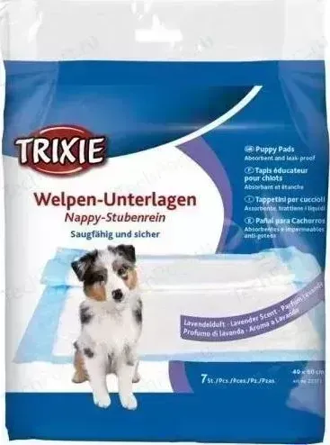 Пеленки TRIXIE впитывающие с ароматом лаванды 40x 60см 7шт для щенков (23371)