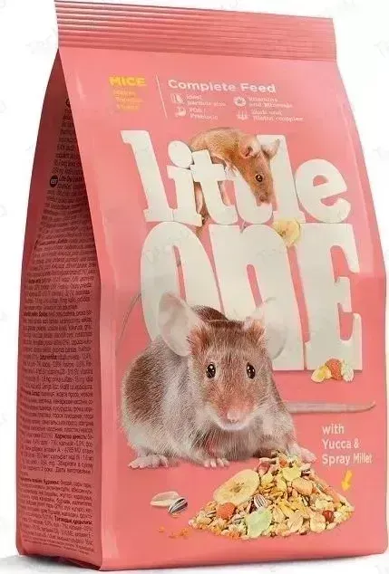 Корм Little One Mice with Yucca & Spray Millet с юккой и просо для мышей 400г