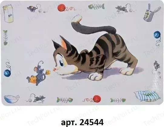 Коврик TRIXIE под миску Comik Cat 44*29см для кошек (24544)