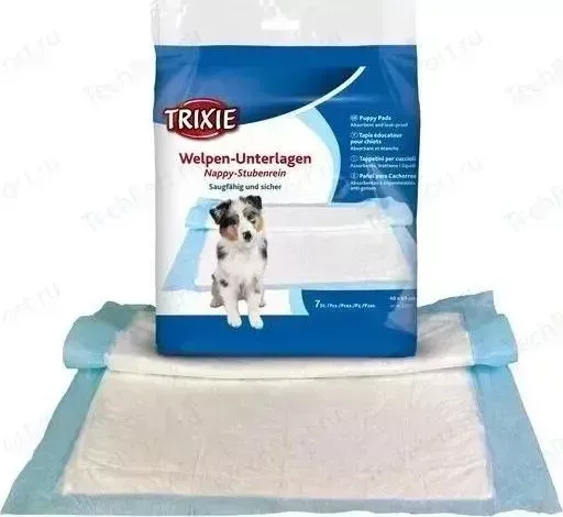 Пеленки TRIXIE впитывающие с абсорбирующим полимером 60х90см 8шт для собак (23413)