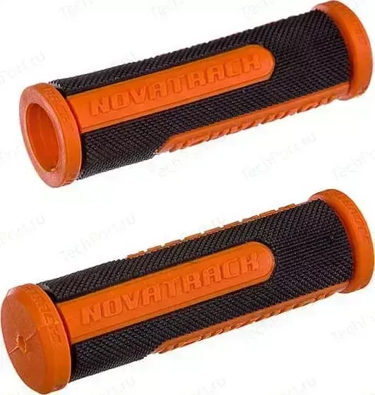 Грипсы STG Novatrack (110мм) черно-оранжевый (РТ1585С)