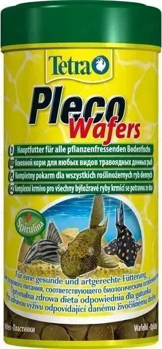 Корм Tetra Pleco Wafers Complete Food for Herbivorous Bottom-feeding Fish пластинки для всех видов травоядных донных рыб 100мл (198951)