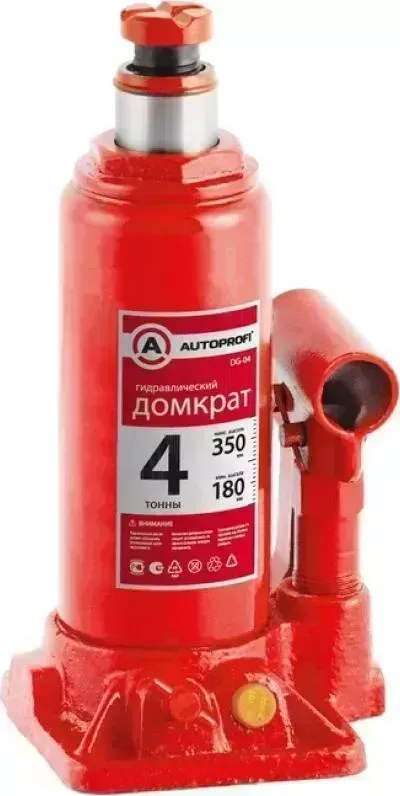 Домкрат AUTOPROFI 4т гидравлический , высота подъема 180-350мм ,