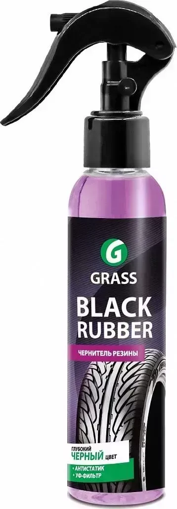 Полироль GRASS триггер 250мл "BLACK RUBBER"