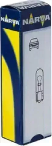 Лампа NARVA " " W2.3W (W2*4.6d) 12В,( отгрузка кратно 10 шт) картонная коробка* "" (W2*4.6D) 10