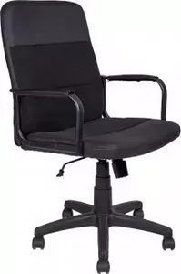 Кресло офисное Алвест AV 209 PL (137 Н) МК ткань 418 черная/кз 311 черный