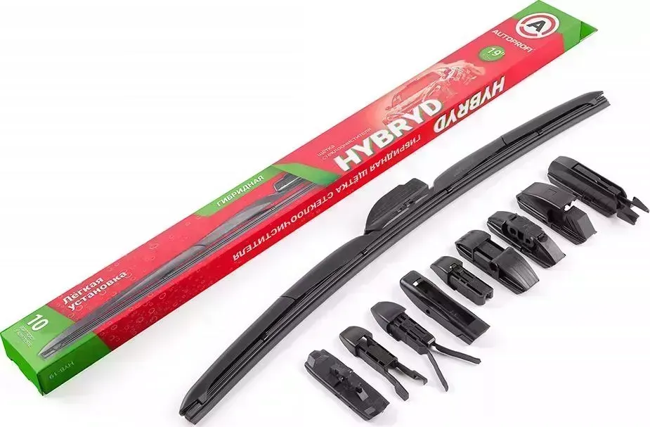 Щетка стеклоочистителя AUTOPROFI гибридная , 10 адаптеров 12"/30см , 10