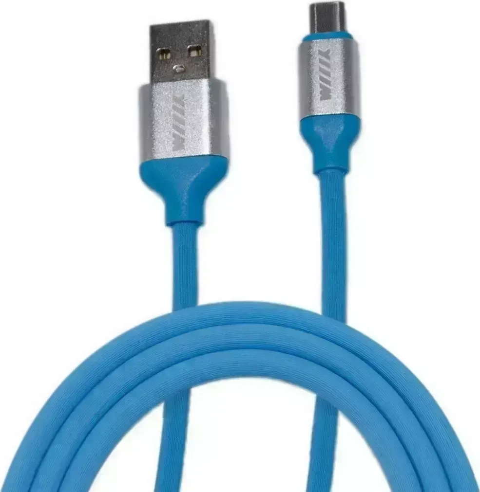 Кабель Wiiix USB-микро синий 1,2м WIIIX