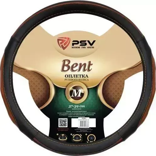 Оплетка на руль PSV BENT Fiber М черная с красным FIBER М черя с