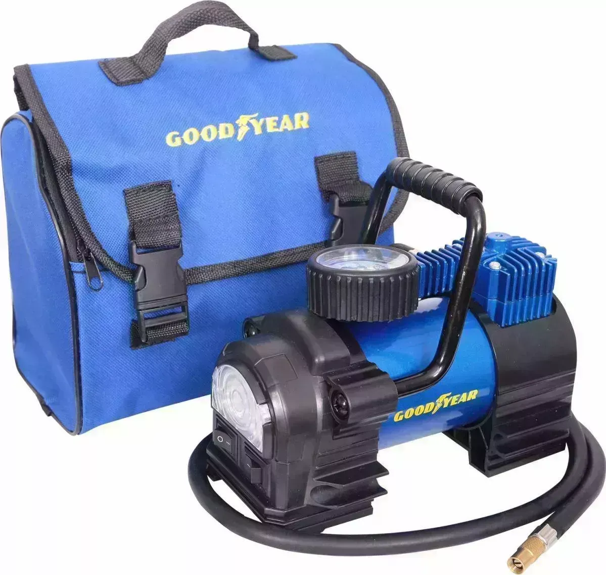 Компрессор автомобильный GOODYEAR (насос электрический ) GY-35L 35 л/мин с фонарём ) 35 с