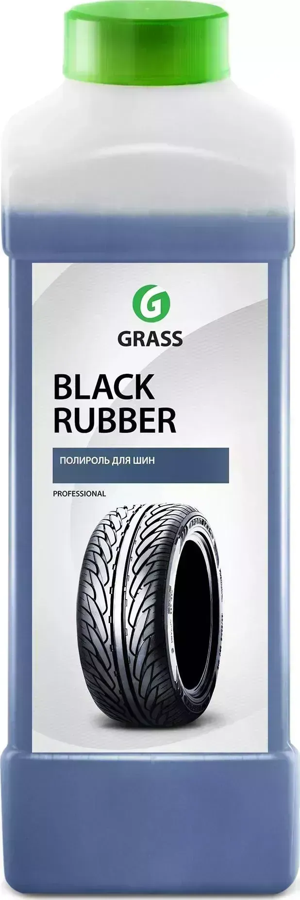 Полироль GRASS для шин "Black Rubber", 1л "BLACK RUBBER",