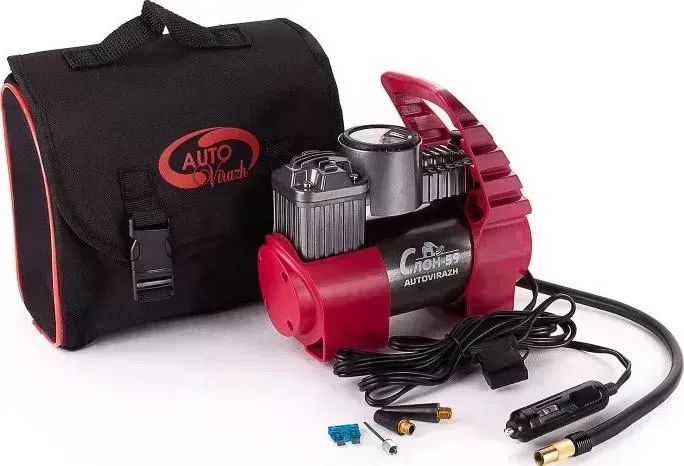 Компрессор AUTOVIRAZH СЛОН 59 со встроенным клапаном спуска давления 12V 59