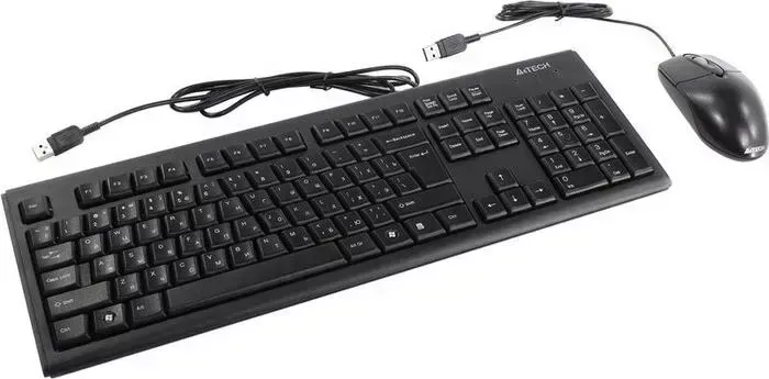 Клавиатура A4TECH + мышь KRS-8372 , черный, USB