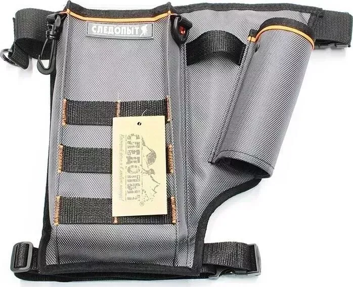 Сумка Следопыт рыболовная Fishing Pocket Hip, 30х22х6 см, серый + 1 коробка LUNO