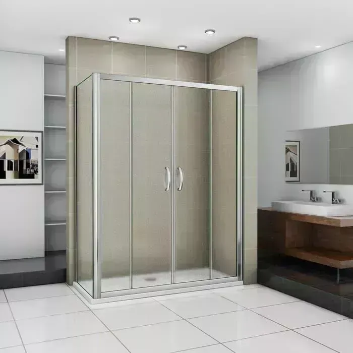 Душевой уголок Good Door Infinity WTW-TD+SP 200х90 матовый Grape, хром