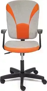 Кресло офисное TetChair OSTIN ткань, серый/оранжевый, Мираж грей TW-07