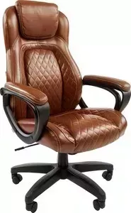 Кресло офисное CHAIRMAN 432 экопремиум коричневая