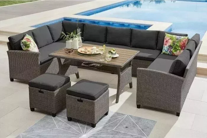 Комплект Afina garden плетеной мебели AFM-370A dark grey