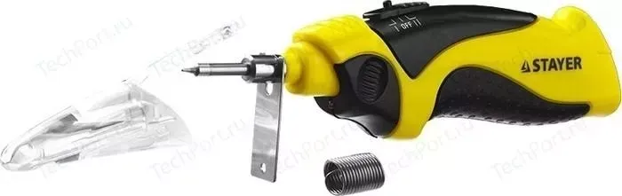 Электропаяльник STAYER Professional беспроводной 4.5В 8Вт (55409)