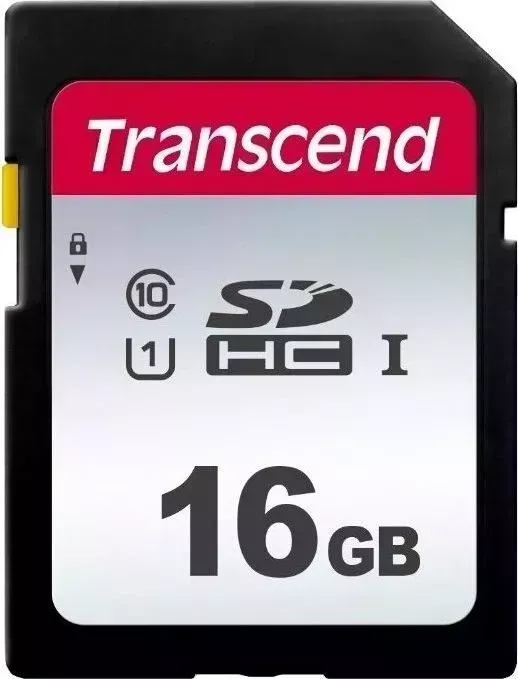 Карта памяти TRANSCEND SDHC 16Gb Class10 w/o adapter (TS16GSDC300S)