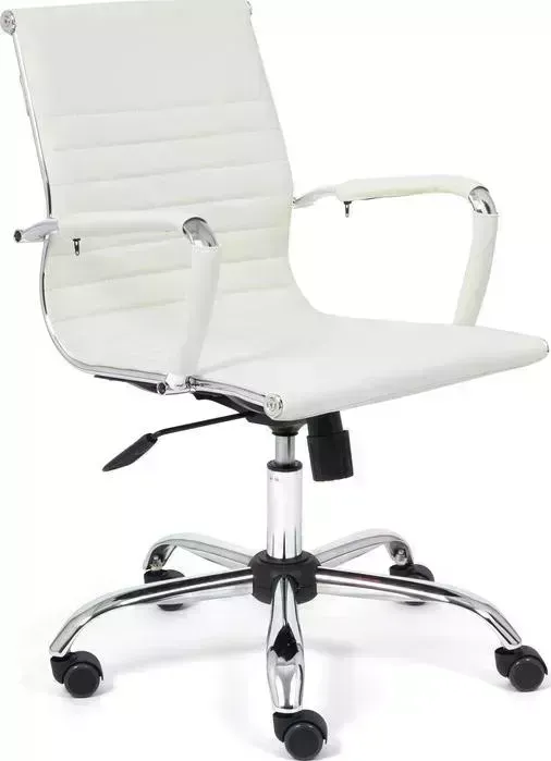 Кресло офисное TetChair Urban-low кож/зам, белый 36-01