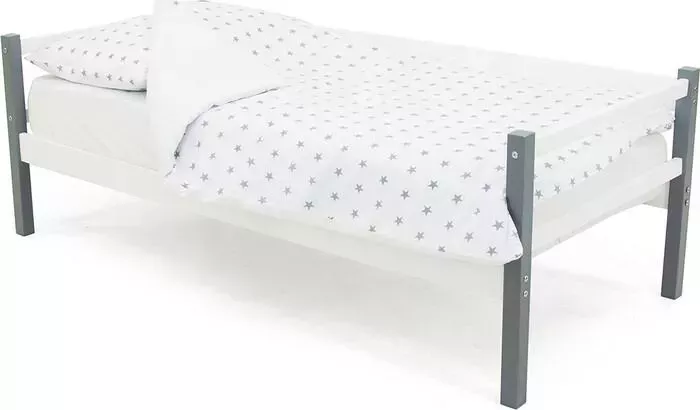 Кровать детская Бельмарко кровать-тахта Svogen графит-белый
