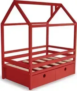 Кровать детская Anderson Дрима BOX красная 90x190