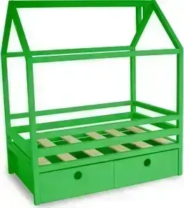 Кровать детская Anderson Дрима BOX зеленая 80x190