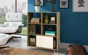 Стеллаж Manhattan Comfort BODEN BE 51-47 дуб/белый