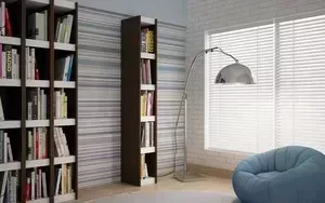 Стеллаж Manhattan Comfort PARANA 1.0 BL 12-50 темно-коричневый/белый