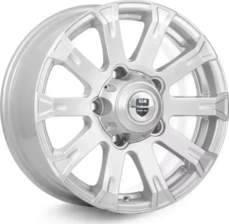 Диск автомобильный КиК Байкал (КС601)7,0\R16 5*139,7 ET35d108,5Сильвер[] 7,0//R16