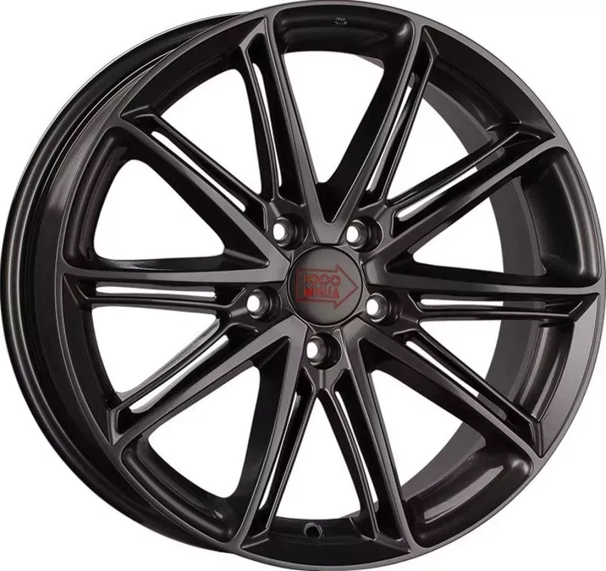 Диск автомобильный 1000 MIGLIA MM10077,5\R17 5*114,3 ET40d67,1Dark Anthracite High Gloss[] 7,5//R17