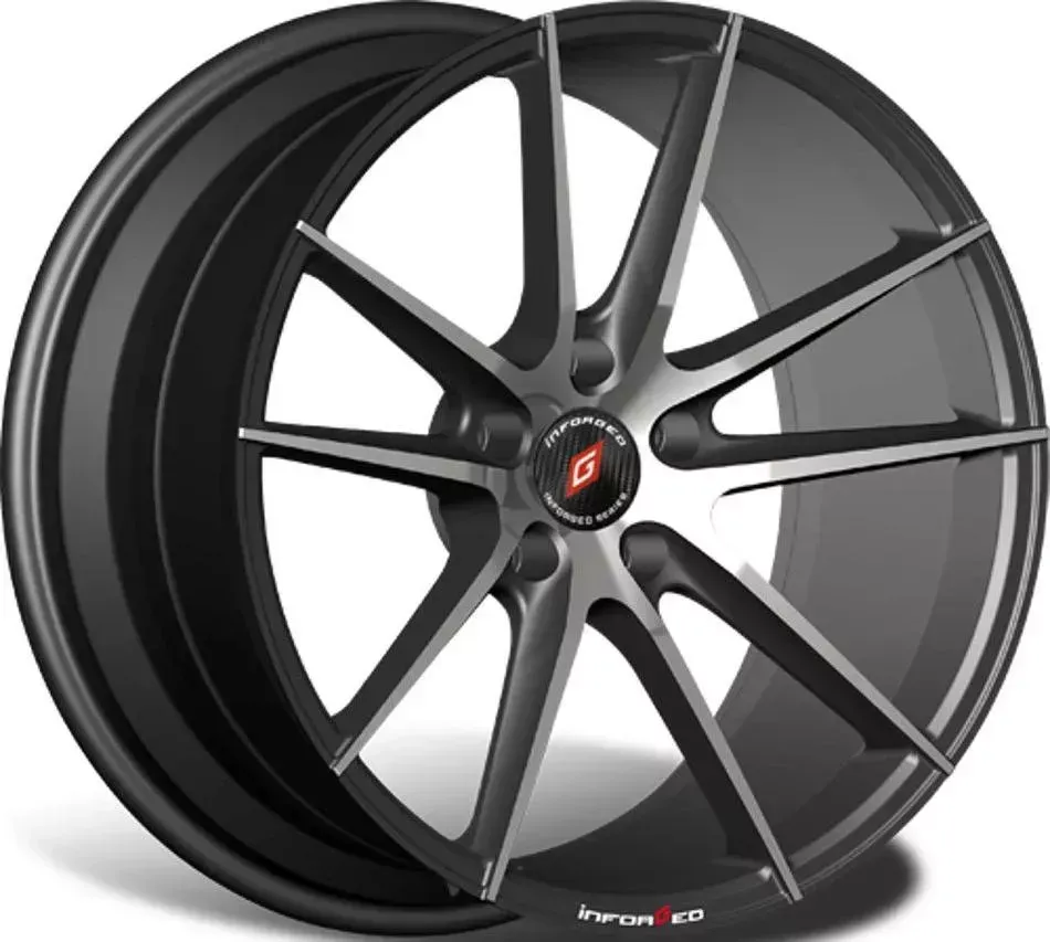 Диск автомобильный INFORGED IFG257,5\R17 5*114,3 ET42d67,1Black Machined[] 7,5//R17