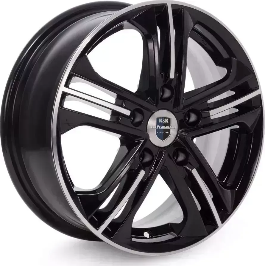 Диск автомобильный КиК Trinity-оригинал (КС615)6,0\R15 5*100 ET38d57,1Алмаз черный[] 6,0//R15