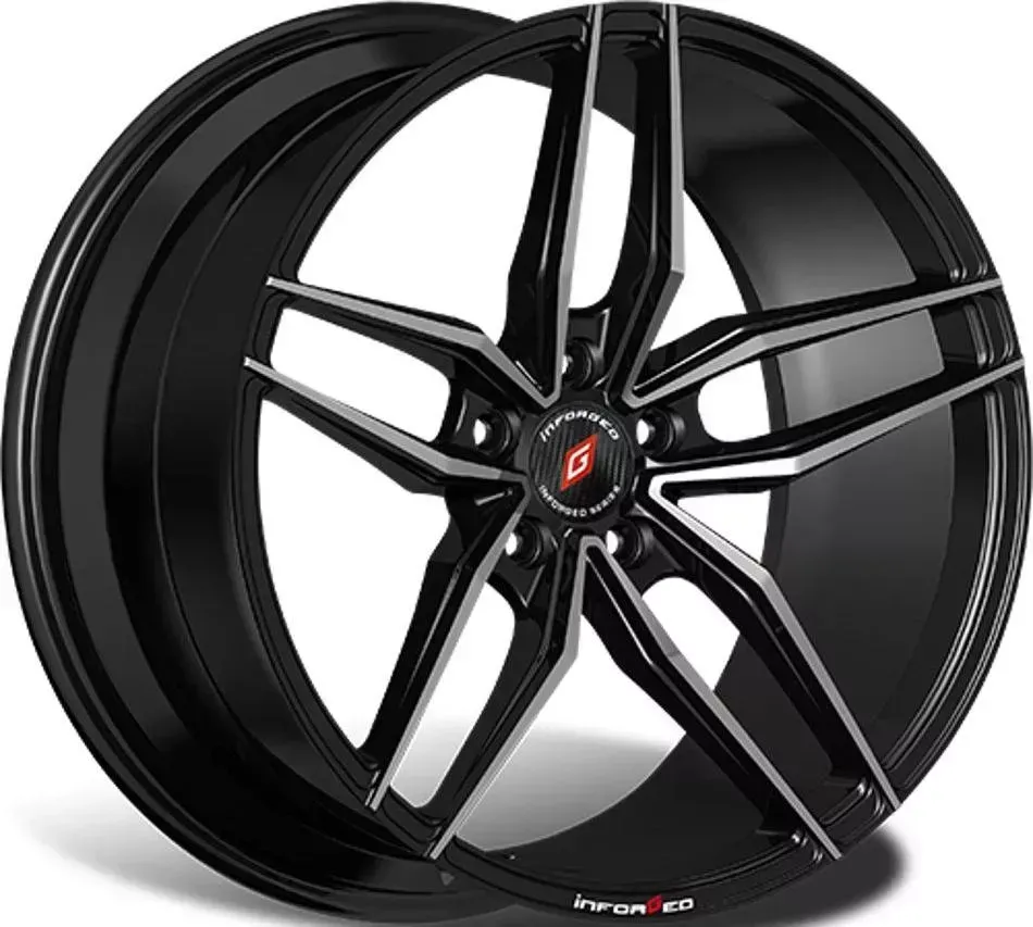 Диск автомобильный INFORGED IFG378,5\R19 5*108 ET45d63,3Black Machined[] 8,5//R19