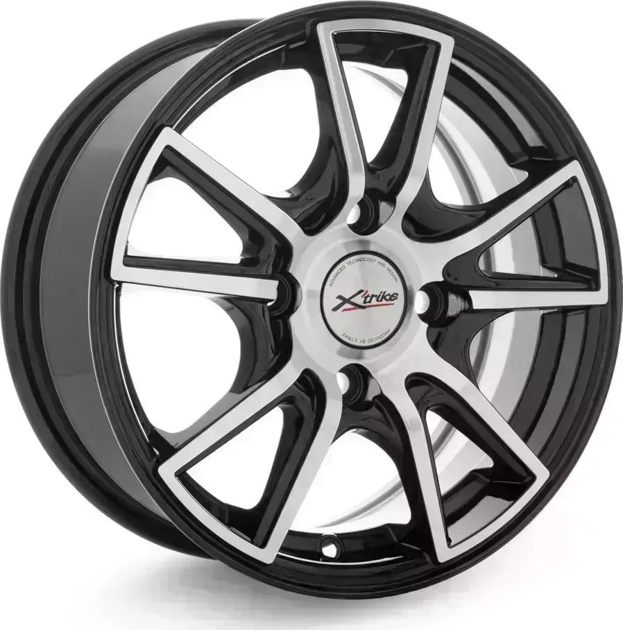 Диск автомобильный X'trike X-1046,0\R14 4*114,3 ET38d66,1BK/FP[] 6,0//R14