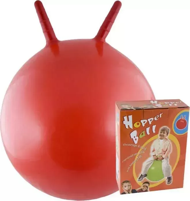 Мяч-попрыгун Innovative Стандарт, арт. 17100, КРАСНЫЙ, с ручками, ПВХ, диам. 45 см