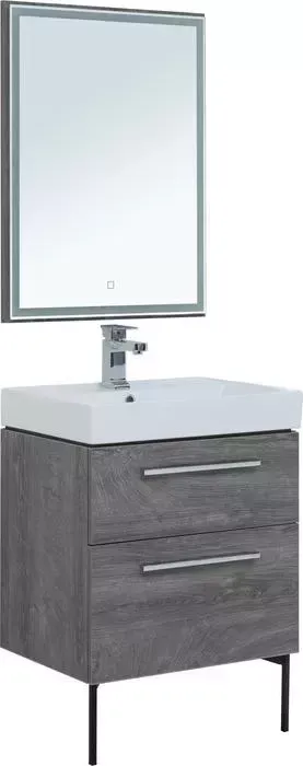 Мебель для ванной AQUANET Nova 60 напольная, 2 ящика, дуб рошелье
