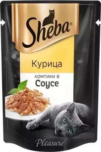 Пауч Sheba и Ломтики в соусе с курицей для кошек 85г