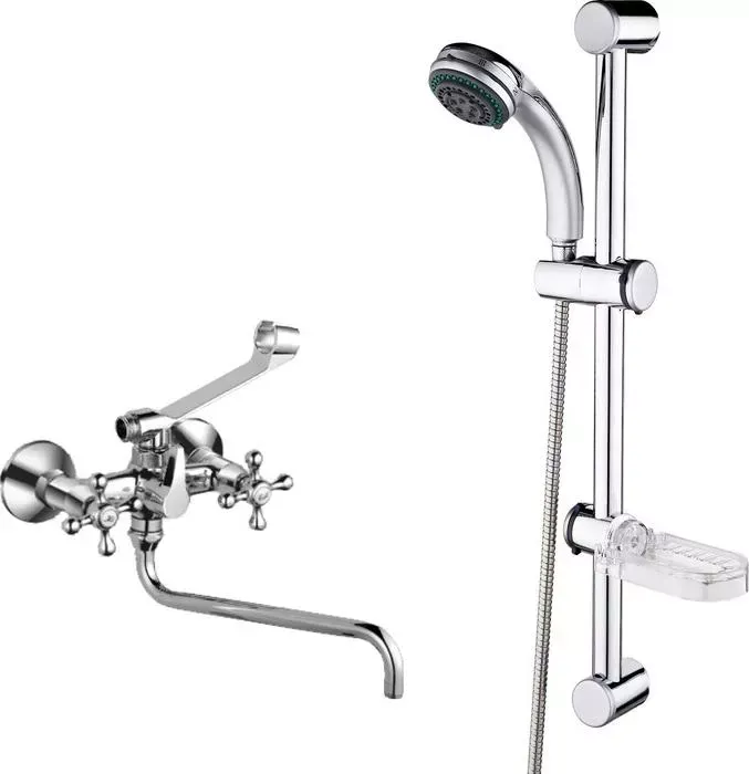 Смеситель для ванны Viko V-12 с душем, хром (V-1225, V-0925)