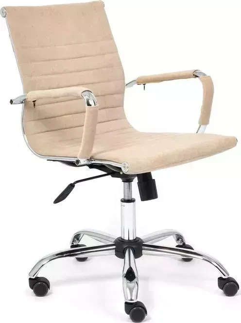 Кресло офисное TetChair Urban-low флок, бежевый 7