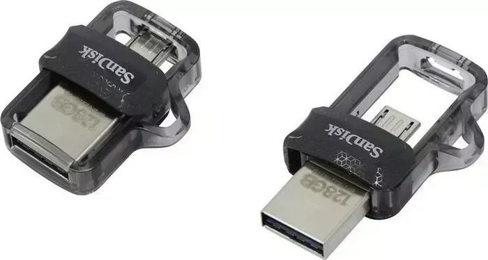 Флеш-накопитель SANDISK 128Gb Ultra Dual drive SDDD3-128G-G46 USB3.0 черный